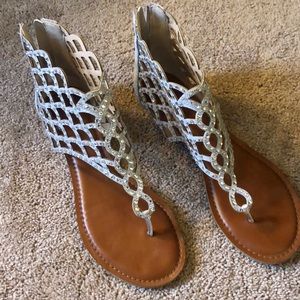 Ziti Soho Melaa Caged Flat Thong Sandals